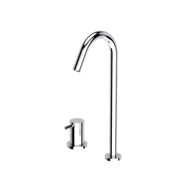 Washbasin faucet Ritmonio Diameter 35 Inox single lever basin mixer E0BA0125H3 | Edilceramdesign