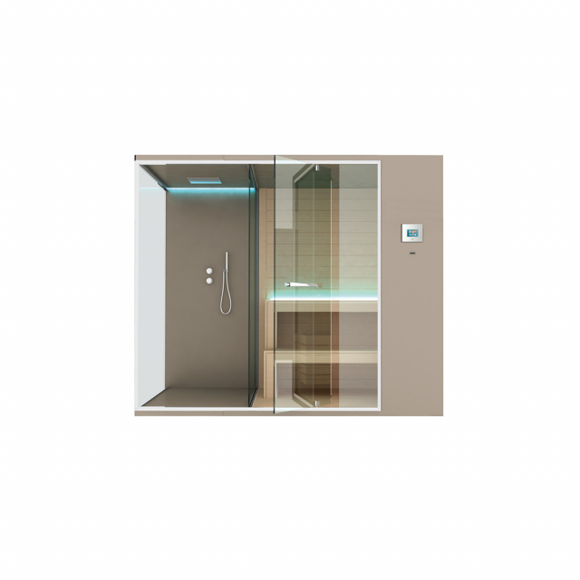 Sauna + Shower Space Hafro Ethos SET50064 | Edilceramdesign