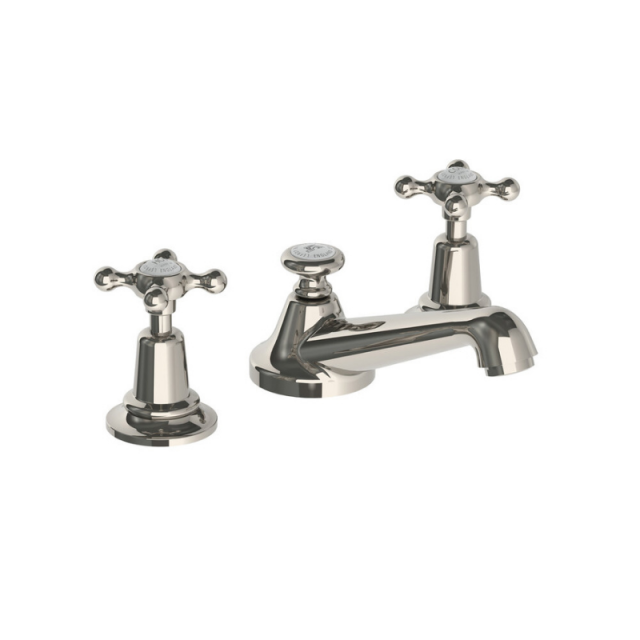 Lefroy Brooks 1900 Classic basin taps mixer with cross handles and pop-up waste CH1220 basin taps | Edilceramdesign