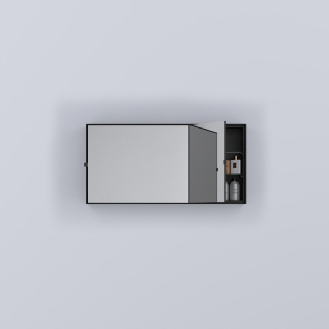 Ceramica Cielo Simple Box SPSB horizontal wall-mounted container mirror | Edilceram Design