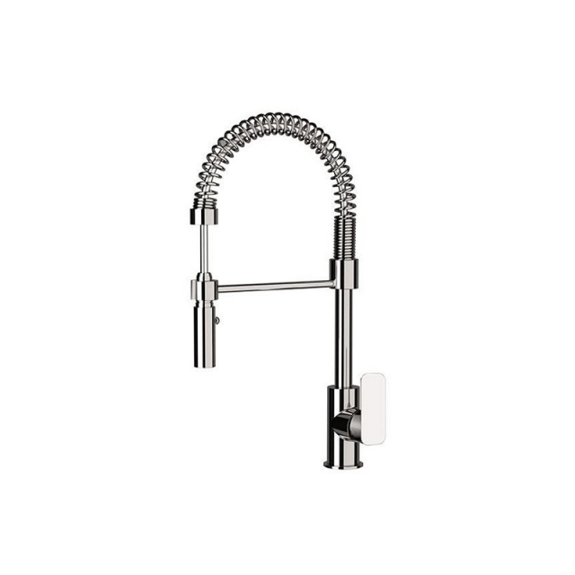 Daniel Tiara TA689 single-lever above-top spring-loaded sink mixer with hand shower | Edilceram Design