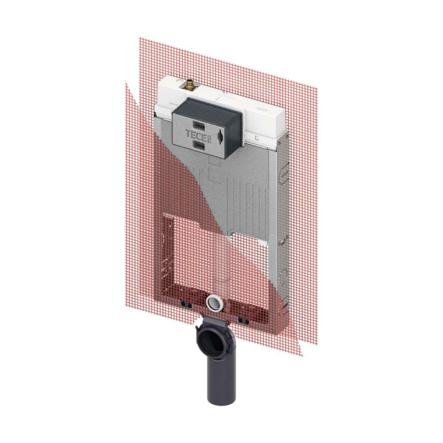 Recessed Cassette Suspended Toilet 8cm Tecebox 9370501 | Edilceramdesign