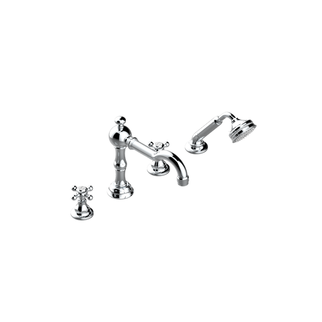 THG Paris 1900 G25-112BG bathtub rim mixer with hand shower | Edilceramdesign