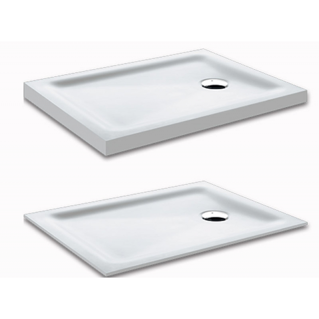 Hafro CORIAN 5COF6N0 shower tray with splashback | Edilceramdesign