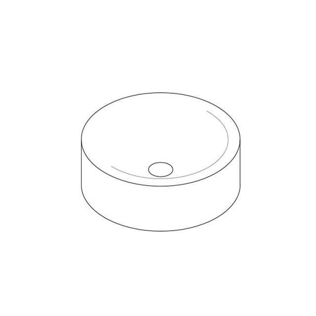 Salvatori Balnea Collection Circular Countertop Washbasin | Edilceramdesign