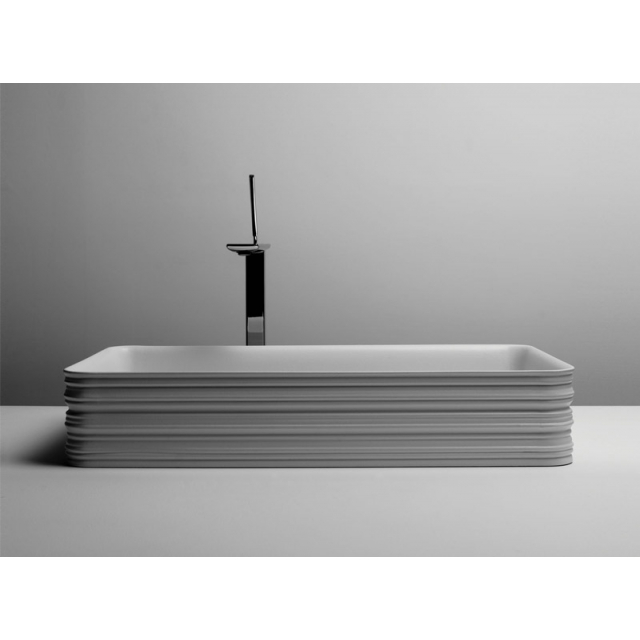 Countertop washbasins Valdama Trace countertop washbasin Rectangular TRL0300 | Edilceramdesign