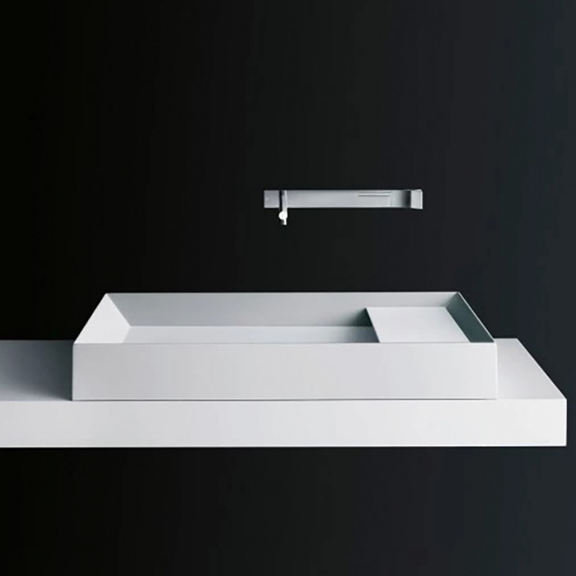 Boffi A45 WRAQAE01 wall-hung washbasin in Cristalplant | Edilceramdesign