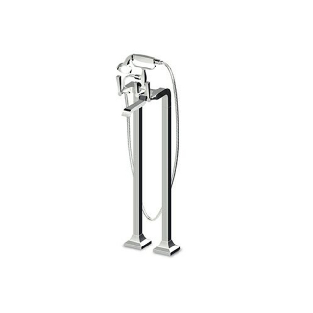 Zucchetti Bellagio ZB2247 floor-mounted bathtub-shower mixer with hand shower | Edilceramdesign