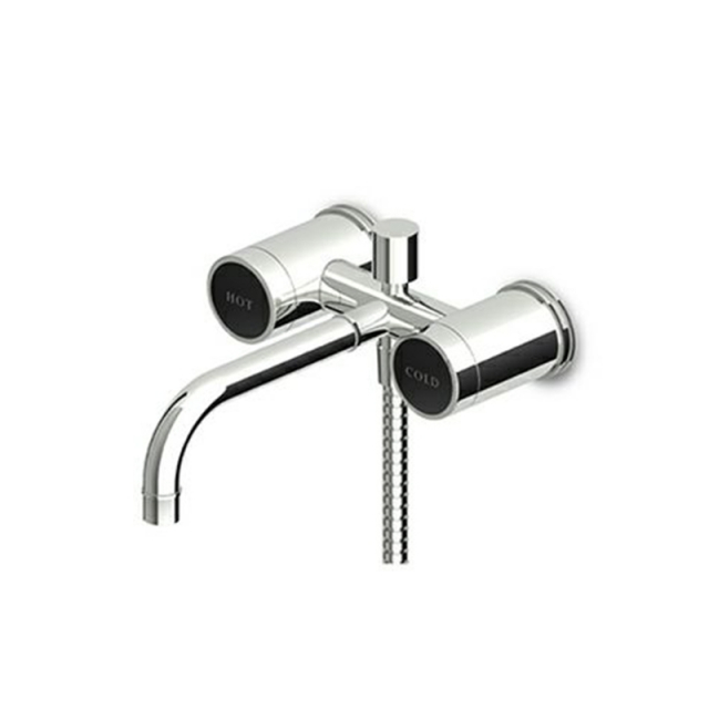 Zucchetti Savoir ZSV226 wall-mounted bathtub/shower mixer with diverter and hand shower | Edilceramdesign