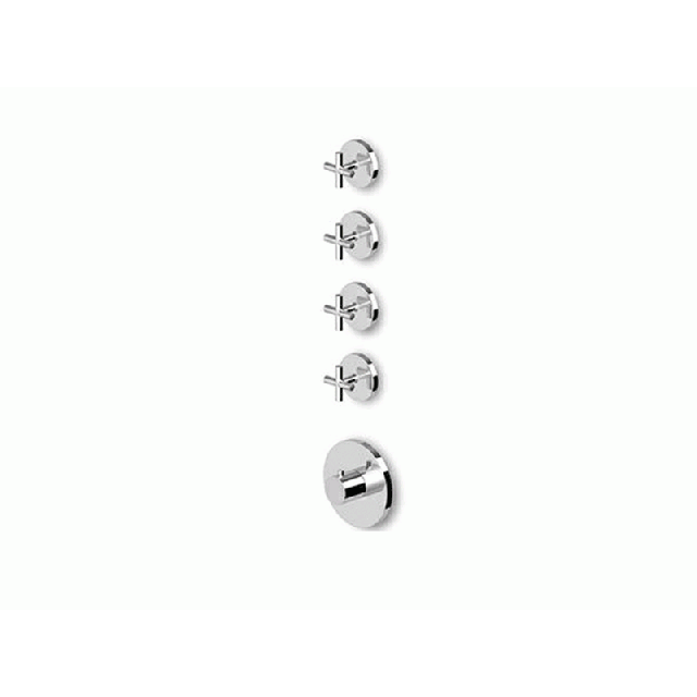 Shower thermostat with 4 stopcocks Zucchetti Isyarc ZD3662 | Edilceramdesign